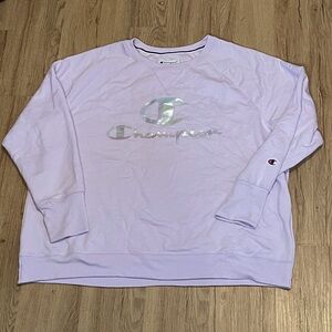 Lilac Champion Women’s Athleisure Plus Size Sweatshirt